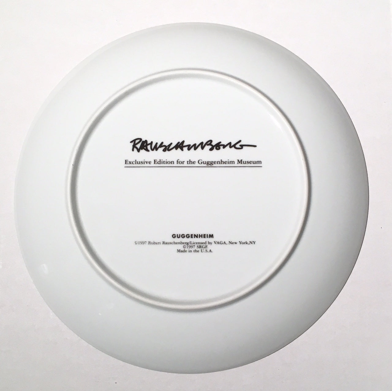 Robert Rauschenberg – Guggenheim Museum Retrospective Plates, 1997 (Set of 6)