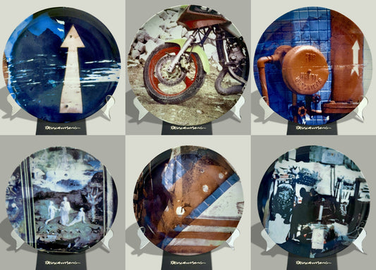 Robert Rauschenberg – Guggenheim Museum Retrospective Plates, 1997 (Set of 6)