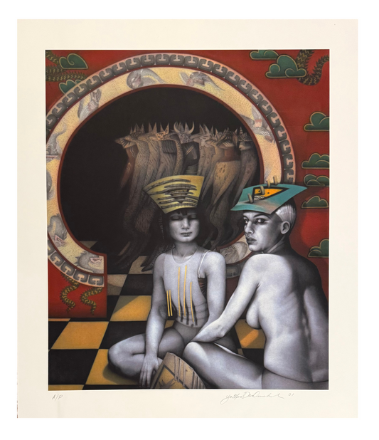 Indian Hat / Standing Dogs, 2001